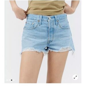 Levi 501 denim shorts size 24